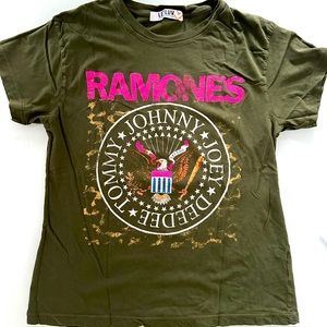 Let Luv Anthropologie graphic “Ramone’s” tshirt
